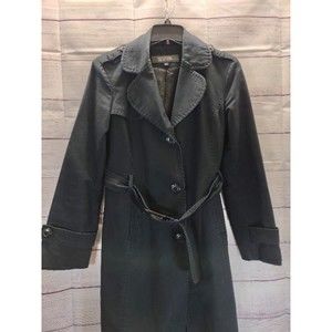 Kenneth Cole Reaction Black G-III Apparel Trench Coat, Women's Size M
